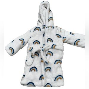 Blankets and Beyond soft rainbow baby robe